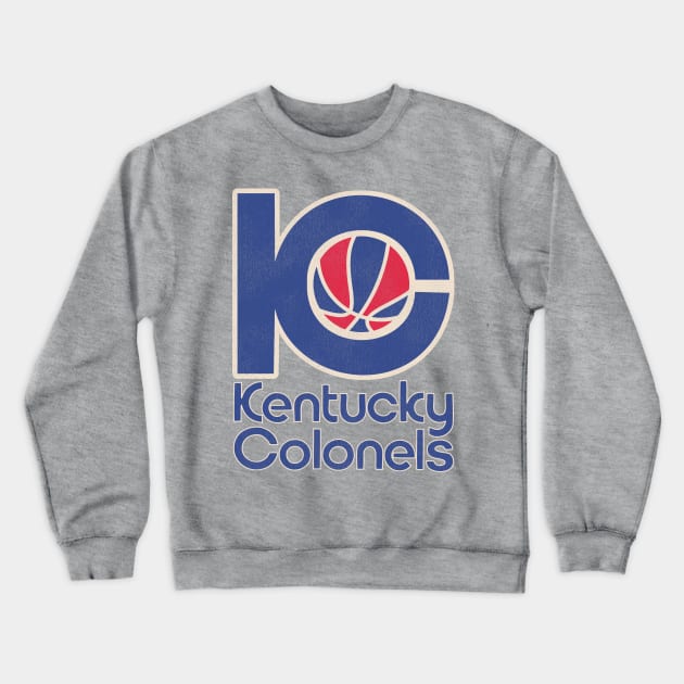 Retro Defunct Kentucky Colonels Basketball Team Crewneck Sweatshirt by darklordpug